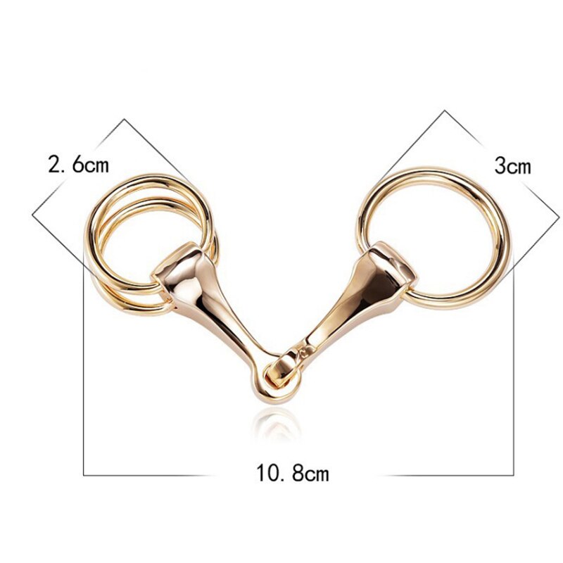Zijden Sjaal Paard Joint Ornamenten Charmante Retro Vintage Trendy Bruiloft Broche Gesp Sjaal Clips 1Pcs Vrouwen sieraden: Goud-kleur
