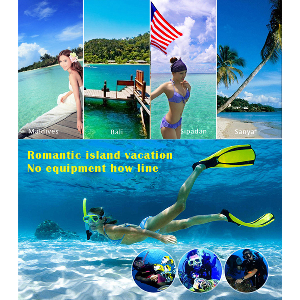 Unisex Snorkeling Diving Swimming Fins Flexible Comfort Swimming Shoes Diving Fins Submersible Foot Fin Flipper for Water Sports