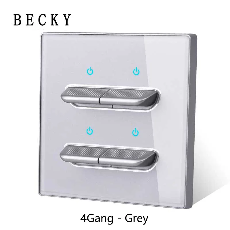 Glass Panel Wall Switch LED European 16a Socket Retro Toggle Light Switch EU UK Standard 2way Socket 1-4gang USB Home Decoration: Red