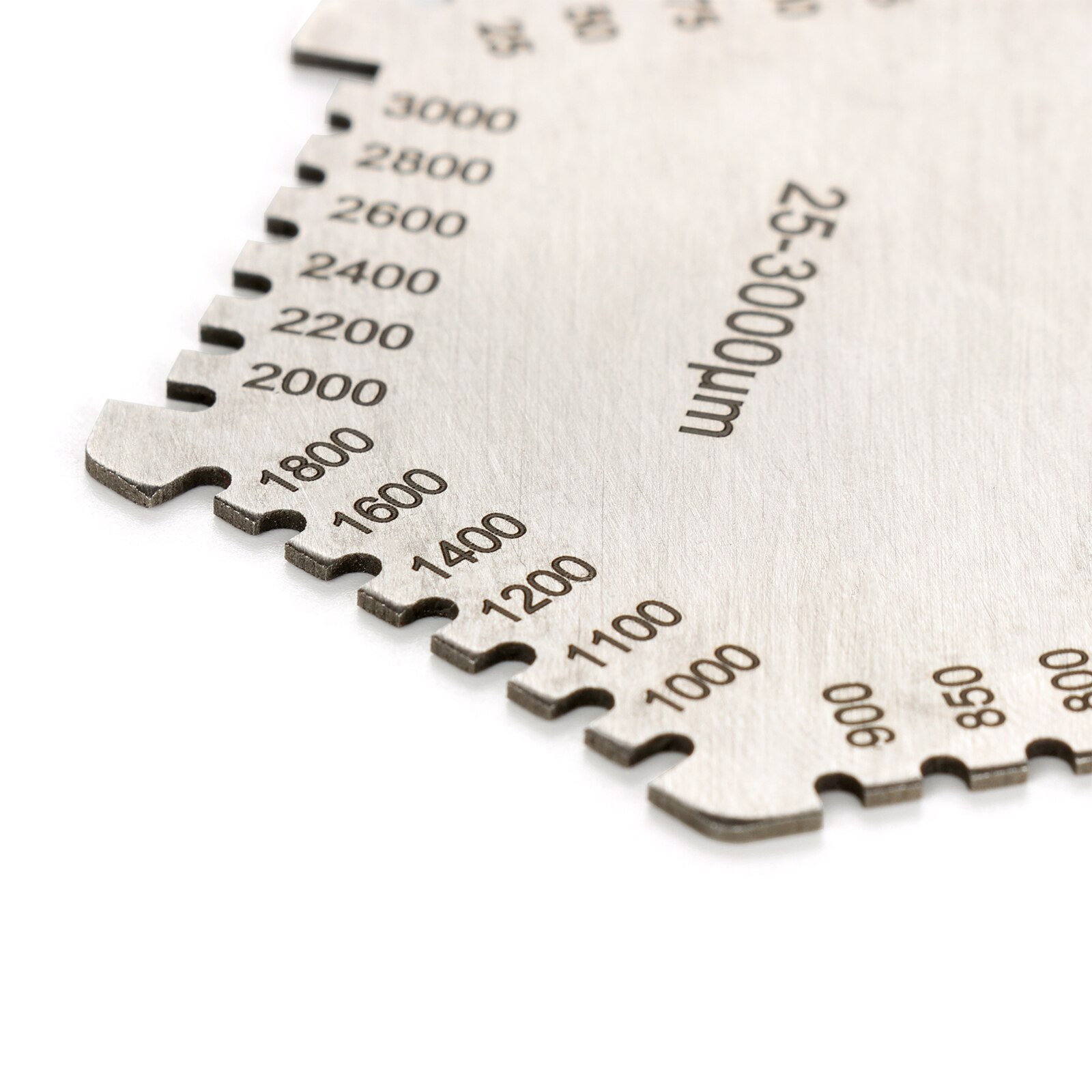 Wet Film Card Stainless Steel Products High-Precision Measuring Tools 25-3000um Supplies Hexagon Wet Film Comb