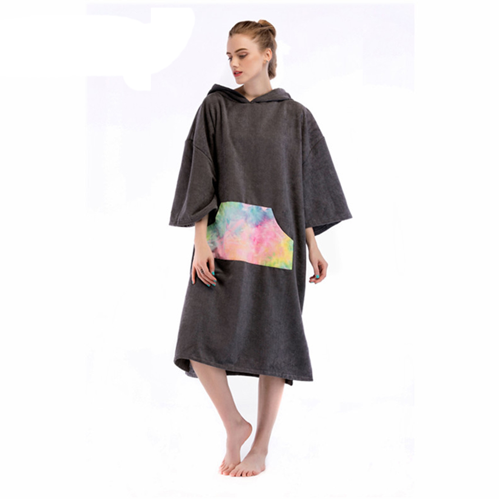 Herren Damen Badetuch Poncho Bademantel Umkleidehilfe Handy, Mobiltelefon Umkleide fpr Surfen Strand Kajak Schwimmen