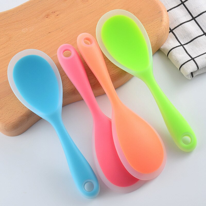 1Stck Heimat benutzen Mini Silikon Löffel bunt Wärme beständig Löffel nicht-Stock Geschirr Kochen Werkzeug Utensil Küche Spielereien