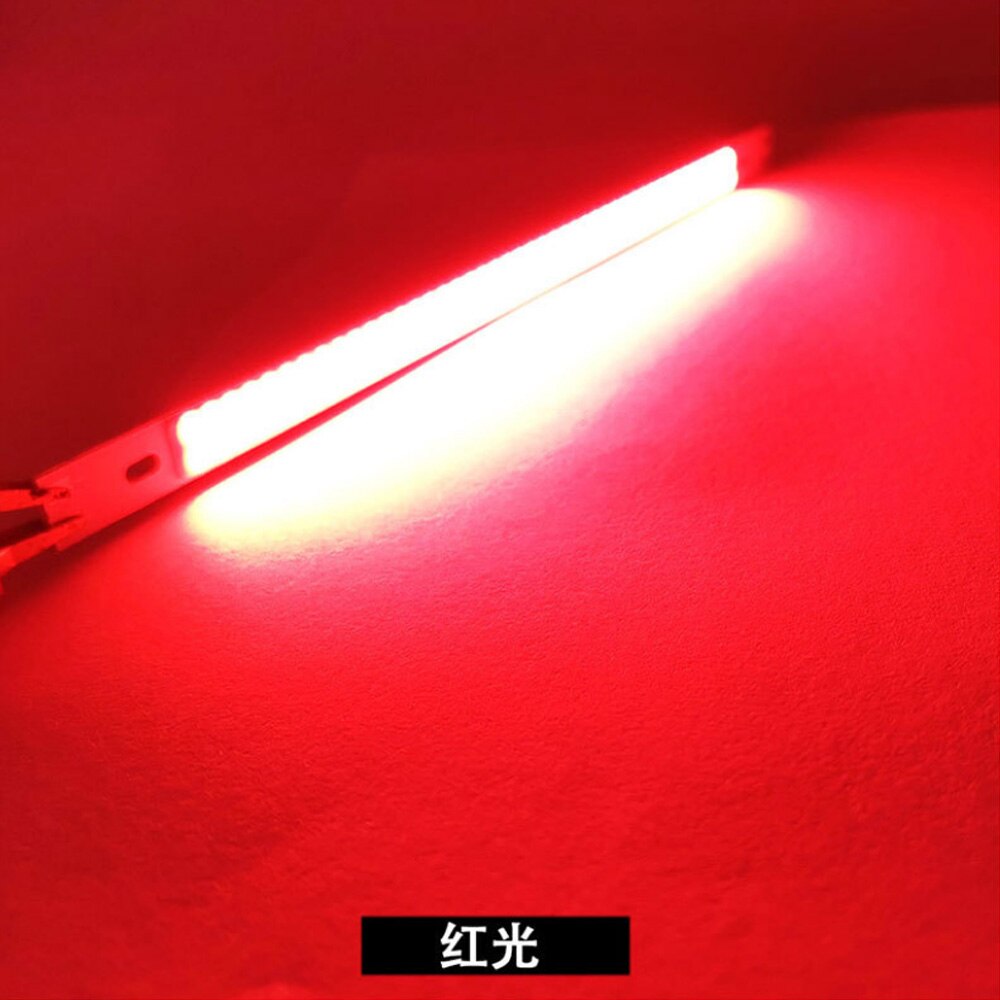 200 x 10mm lange strip cob lichtbron led lichtstrip 10w highlight 12v rood groen blauw wit licht 20cm: Rood