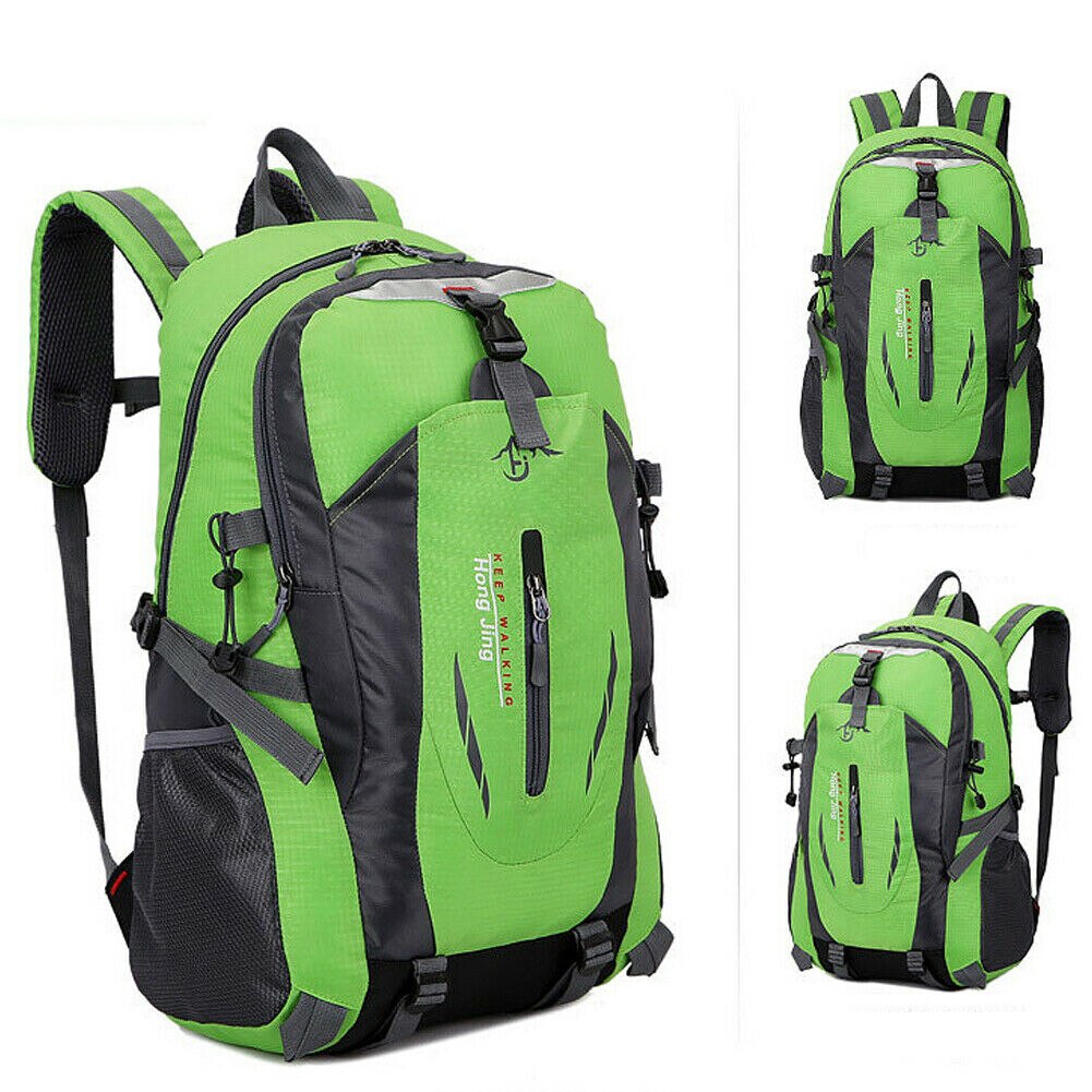 Mænd drenge stor rygsæk stor rygsæk fiskeri sport rejser vandretur skoletaske 40l 60l: 40l grønne