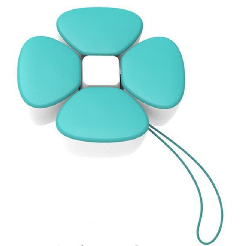 Vier Klavertje Draagbare Babyvoeding Opbergdoos Essentiële Granen Baby Melkpoeder Doos Waggel Snacks Container: Green