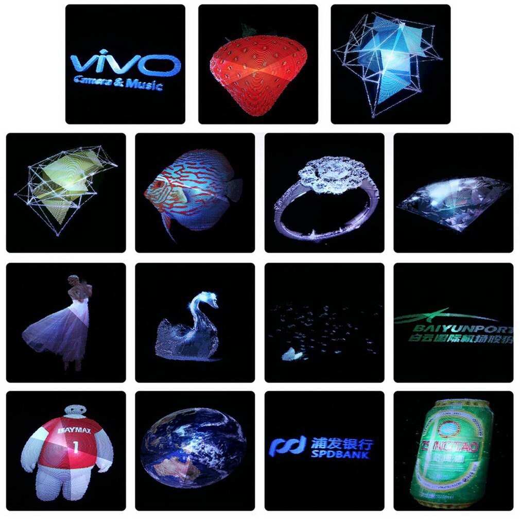 D Video Fan Novelty D Holographic Advertising Display LED Fan Hgh Tech D Naked Eye