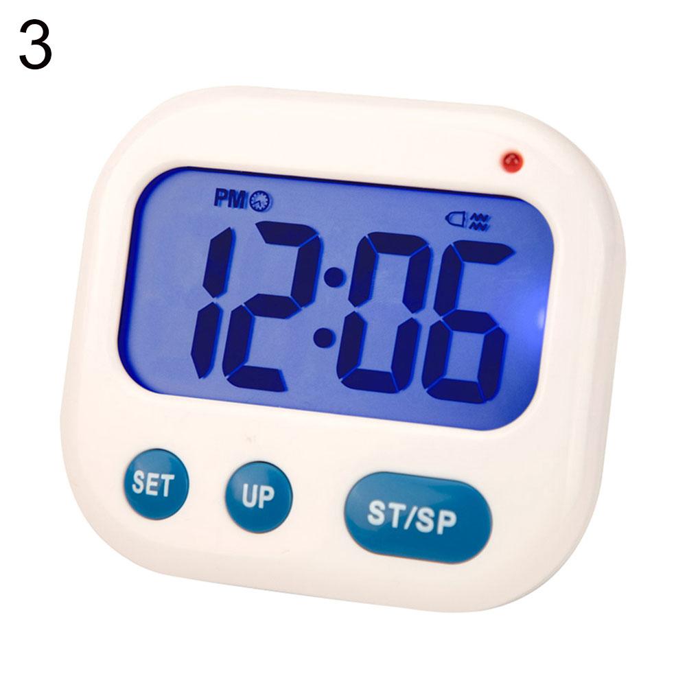 Vibration Backlight LED Digital Timer Electronic Desktop Student Alarm Clock: 3