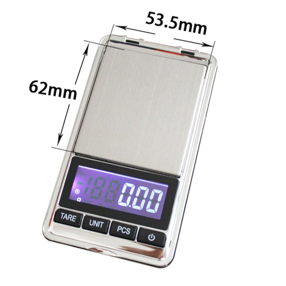 Portable Flip Electronic Weighing Scale Jewelry Tea Leaves Balance Weigher Tool