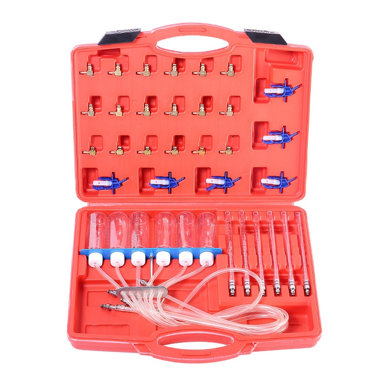 kit de test de débit d&#39;injecteur Diesel, dispositif pour mesurer le flux de carburant que chaque injecteur renvoie au réservoir, set de testeur