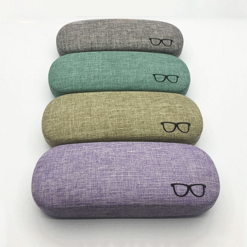 Frisse stijl brillenkoker leesbrillen accessoires draagbare zonnebrillendoos brillen beschermhoes harde brillenzak retro