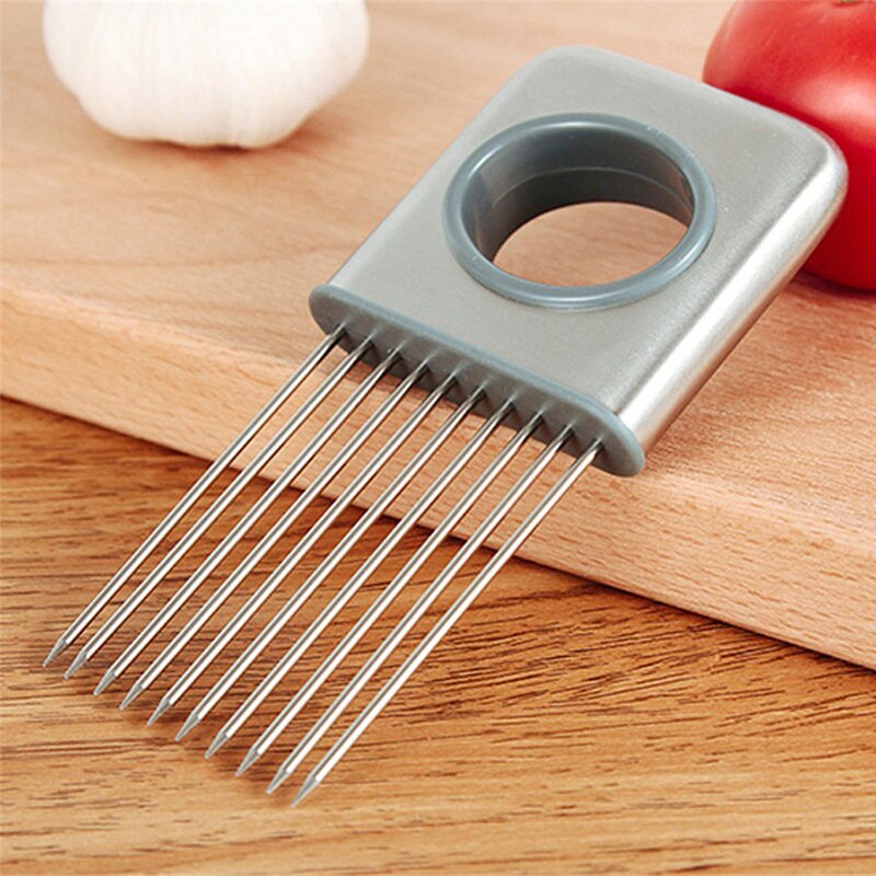 1 pcs Onion Tomato holder Slicer Kitchen Tool Meat Vegetable Stainless Steel Kitchen Gadgets Cooking Tool kitchen accessories
