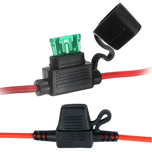 Bil auto 10a 15a 20a 30a mellemstørrelse vandtæt standard sikring af klinge type maksimal spænding 32v 30cm