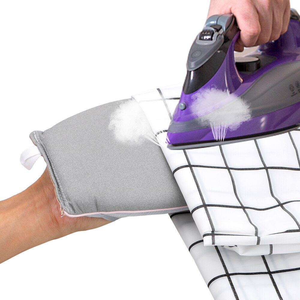 Portabe håndholdt mini-strygepude anti-damphandsker til tøjbeklædning t-shirts ærme strygebræt holder varmebestandig