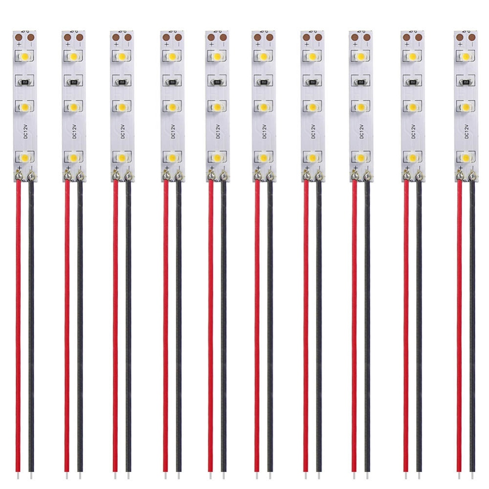 DD01M Prewired Strip Led Light Self-adhesive Flexible 12V ~18V WARM White/Bright White