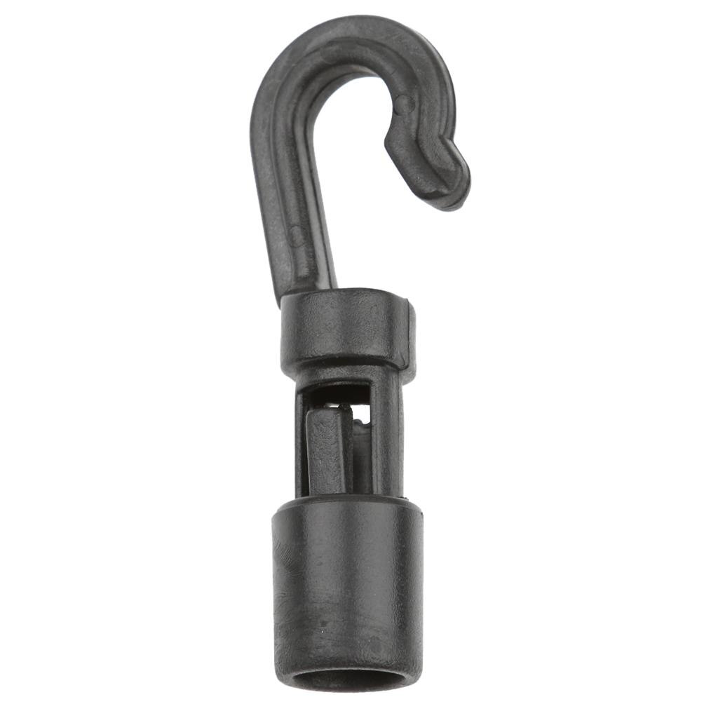 10 stuks j-vormige bevestigingshaken/bungee-haken voor kajak-, kano- en peddelaccessoires
