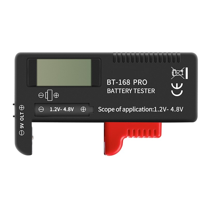 Bt -168 por digital lithium batterikapacitet tester rutet belastningsanalysator display check aaa aa knapcelle universal test: Bt -168 pro