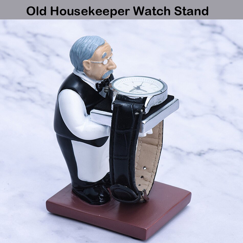 Individualitet ur stativ gammel husholderske astronauter ur opbevaringsboks sag ur display holder smykker organizer