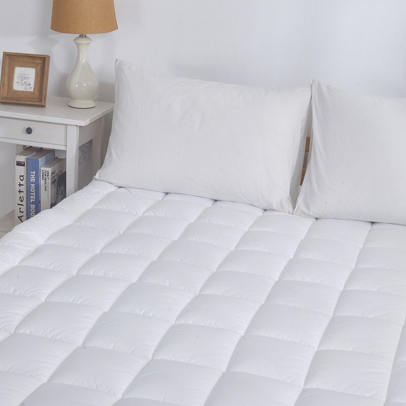 Opblaasbare Matras Protector Dubbel Bed Cover Hoeslaken Met Elastiek Voor Vel Gewatteerde Pad Topper Vouwen Slaapmat