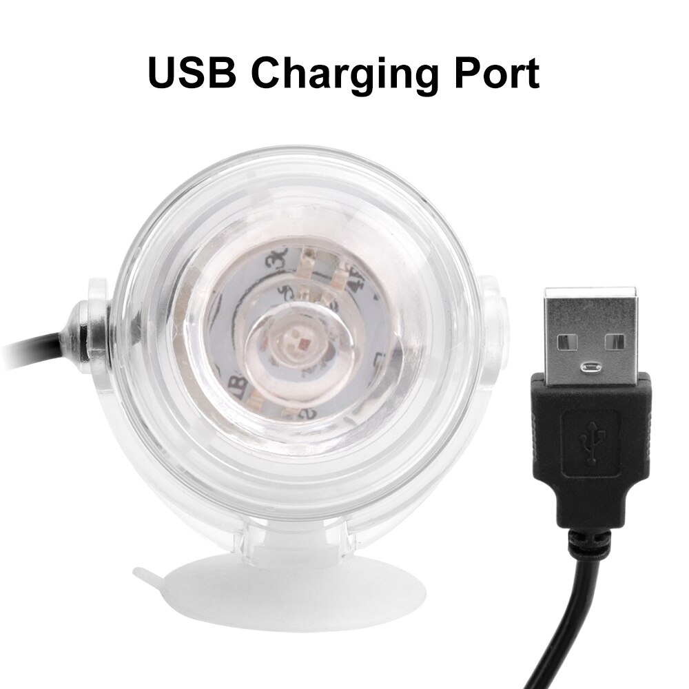 DC 5V Tauch Aquarium Licht USB RGB Mehrfarbige LED IP65 Wasserdichte Unterwasser Aquarium Licht Lampe Riff Licht Scheinwerfer 1W
