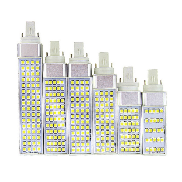 Lámpara G23 G24 E27, 5W, 7W, 9W, 11W, 13W, 15W, 85V-265V/CA, enchufe Horizontal, Bombillas LED SMD5050, PL, Bombilla de maíz, foco CE RoHS
