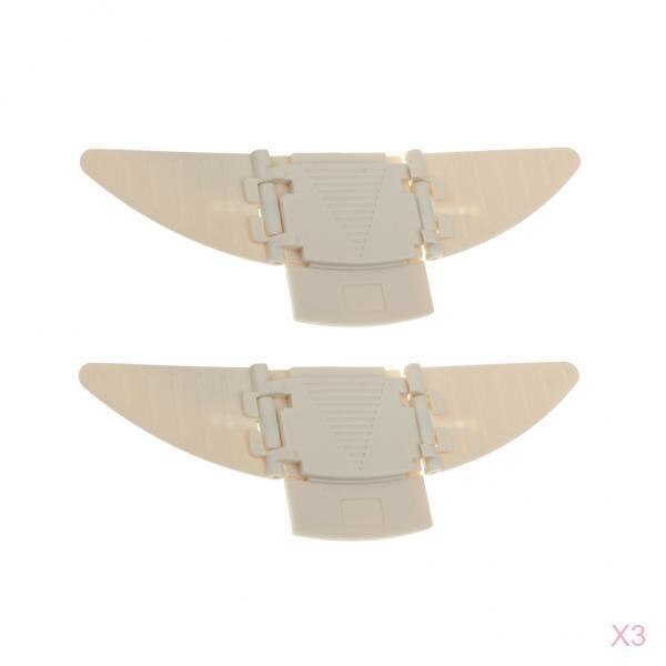 Sliding Closet Door Lock Window Stopper Wedge Locks Security For Baby: 6 Pcs