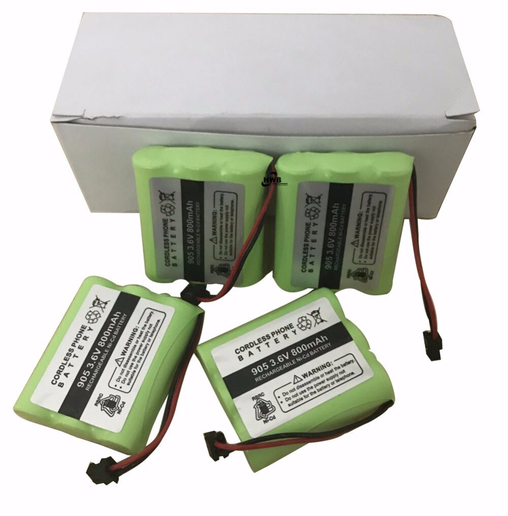 Cordless Phone Replacement Battery BT-905 800mAh 3.6v Ni-cd Battery For KX-A36 P-P501 AE-255 B300 ATT-3AAB BT-800 P-P5