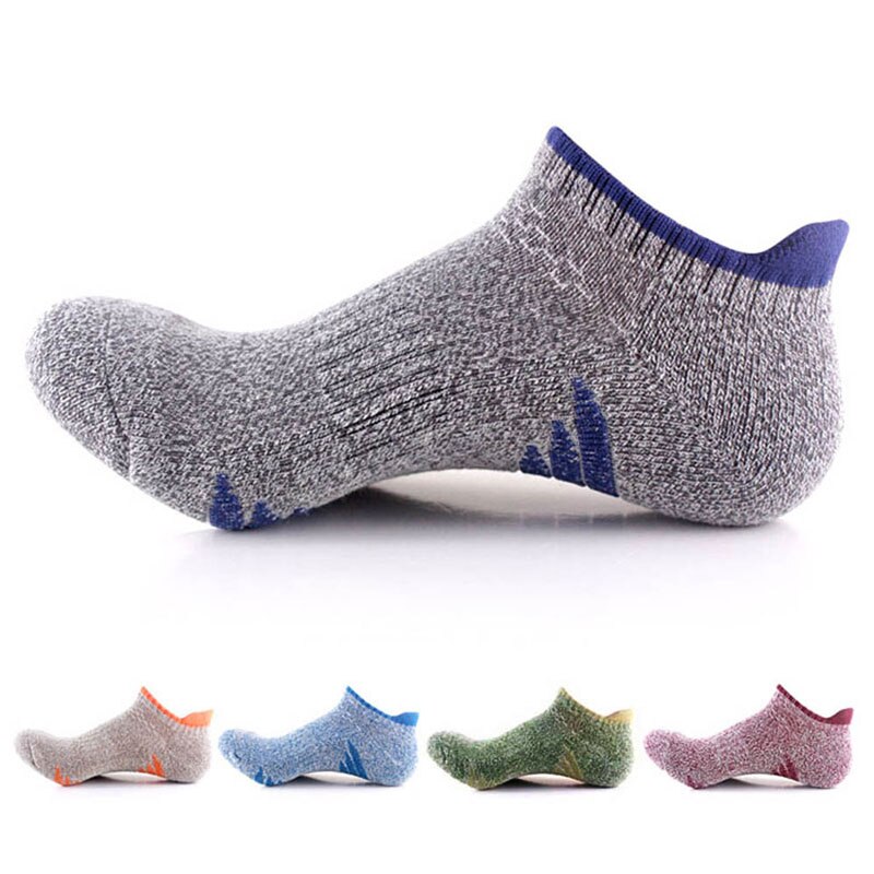 1 par deporte al aire libre medias cortas para hombre de algodón puro deslizamiento único escalada calcetines cortos de tobillo anti fricción transpirable Casual Hombre