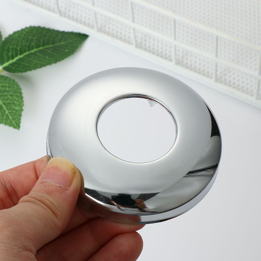 Chrome Shower Kitchen Wall Flange Faucet Decorative Cover Pipe Wall Covers Faucet Accessories Faucet Decor