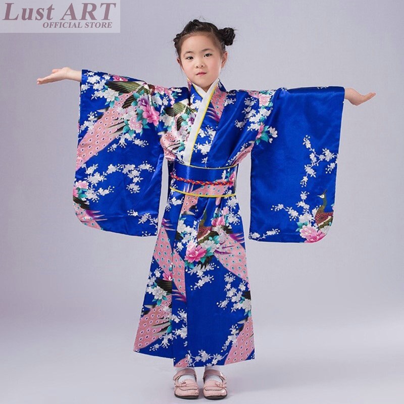 japanse kimono kinderen kind kimono kostuum japanse kleding kimono traditionele japanse kleding AA077: 1 / Xl