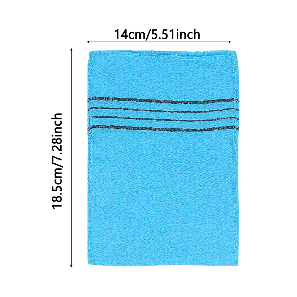 1/3/5 Pcs Korean Asian Exfoliating Bath Washcloth Body Scrub Shower Wash Cloths Dead Skin Clean Wash Towel Tool Double-sided