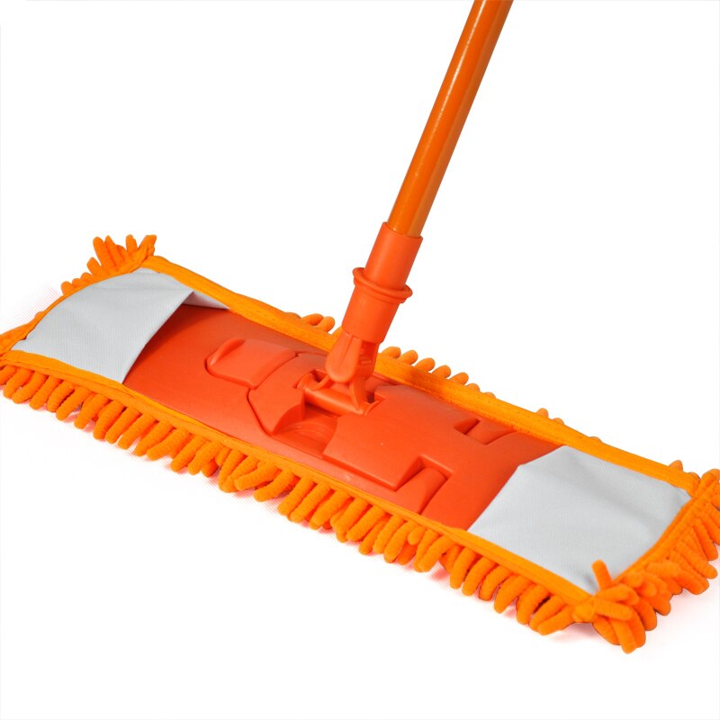 NEUE Erweiterbar minifibre Mopp Reiniger Kehrmaschine Holz Laminat Fliesen Boden Nass Trocken-Orange: Ursprünglich Titel