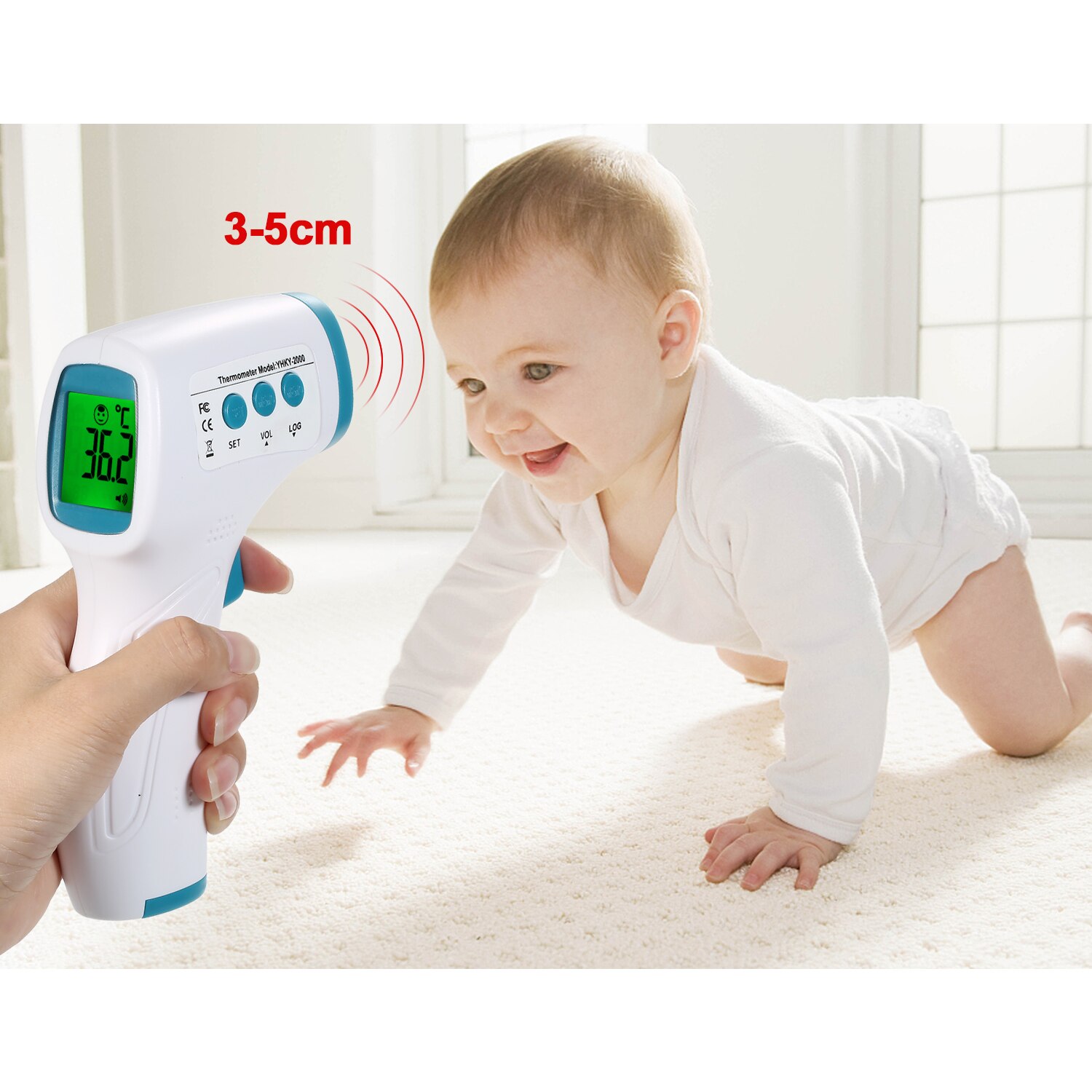 Digital Infrared Thermometer Temperature Gauge Object Non Contact Temperature Measurement Device 4 Setting Modes 99 Memories