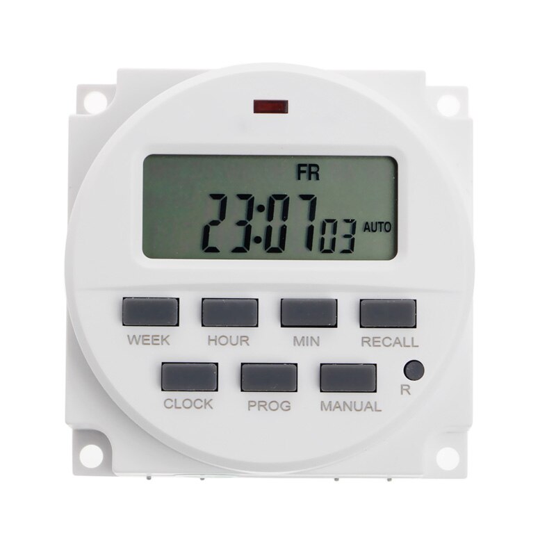 LCD Digital Timer 7 Days Weekly 24 Hours Programmable Timer Switch Relay