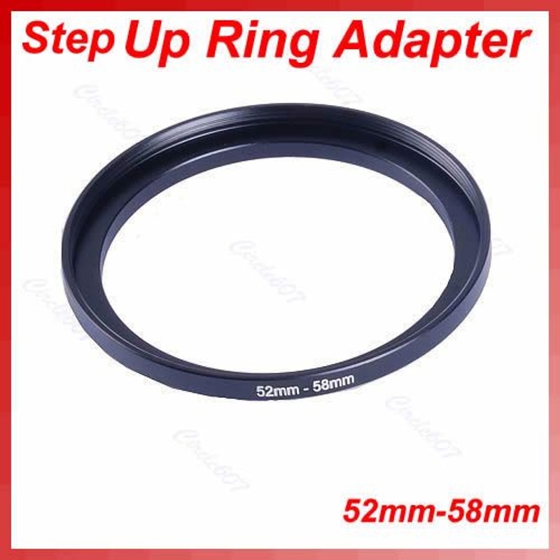 neue 1PC Metall 52mm-58mm Step Up Filter Objektiv Ring Adapter 52-58mm 52 zu 58 Stepping Intelligente Elektronische