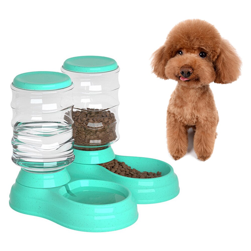 Pet Dog Automatic Water Feeder 3.8L Food Storage Bucket Cat Water Fountain Dispenser Small Pet Watering Supplies Random Color