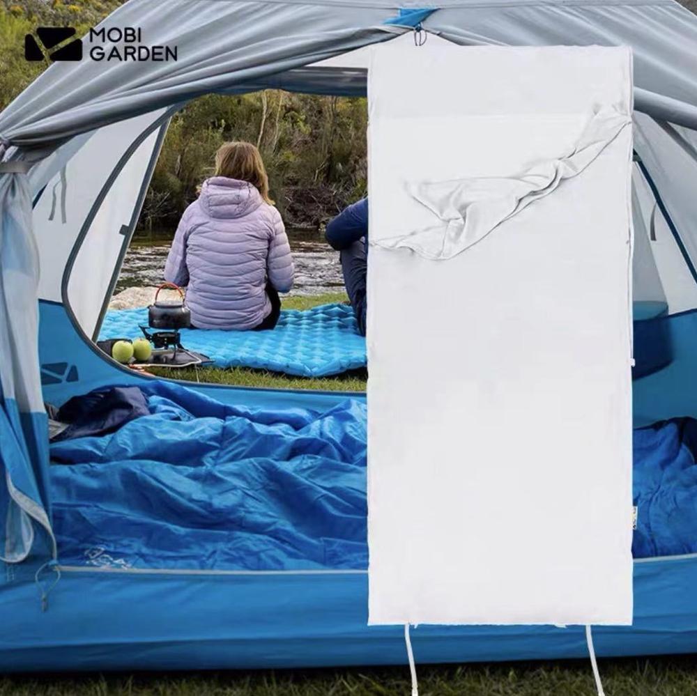 Mobi have udendørs camping elastisk modal sovepose med tynd indre blære og beskidt klimaanlæg til voksne