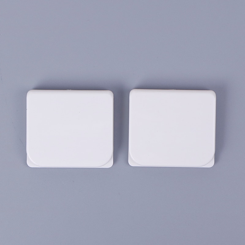 2 stuks witte zelfklevende douchegordijnklemmen met u-vorm, vaste clip voor huishoudelijk gebruik in de badkamer