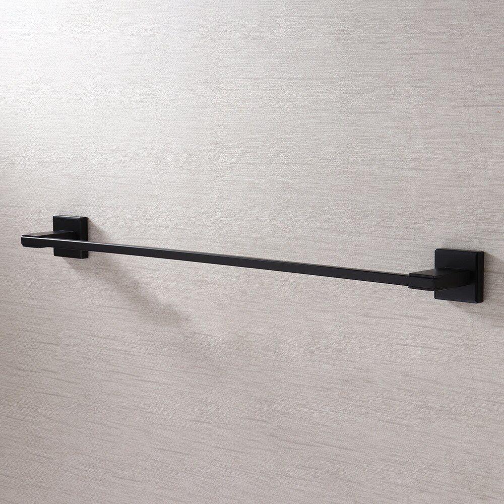 MTTUZK Matte Black 304 Stainless Steel Hardware Set,Robe Hook,Paper Holder Towel Ring Towel Bar Bathroom Accessories: towel bar