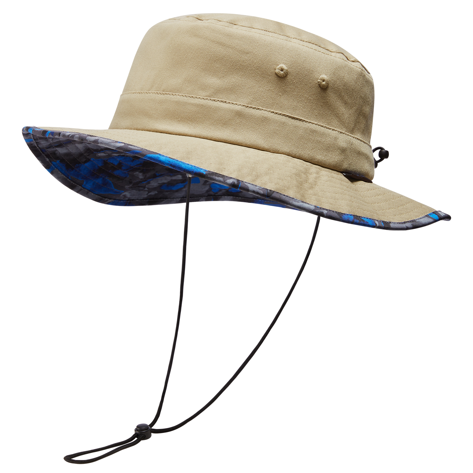 Udissolve-Chapeau de Soleil Pliable à Motifs, Sous Bord E27, pour l'Été, Randonnée, Pêche, Plage, Safari, pour Homme et Femme, 50 +: Kaki / M