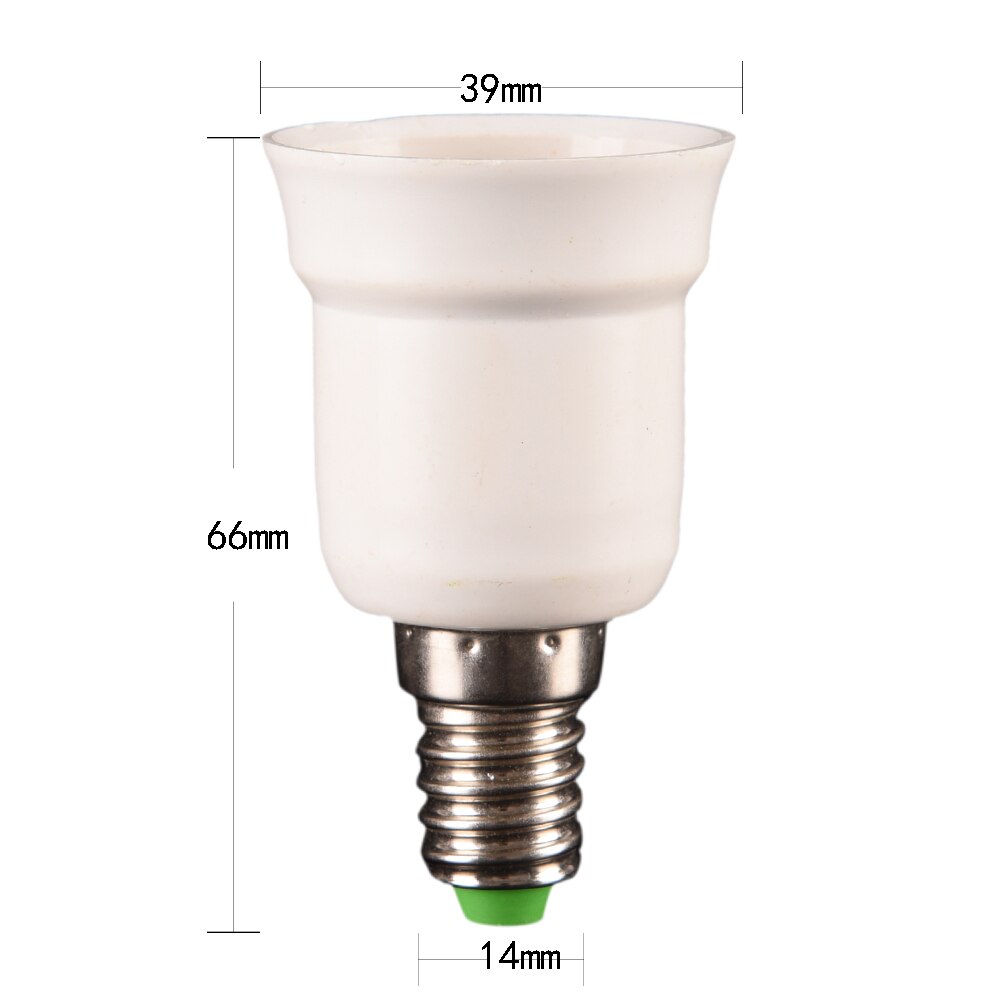 E14 vuelta E27 lámpara portalámparas interruptor lámpara pequeña boca de rosca a gran boca de rosca retardante de llama adaptador de enchufe de la lámpara