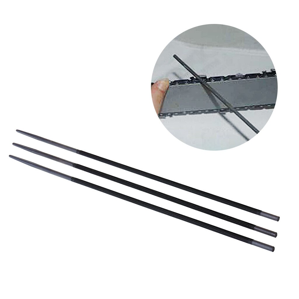 3x Pro 3/8" 4.8mm Round Chainsaw Saw Chain Files Filing Sharpener for Woodwork