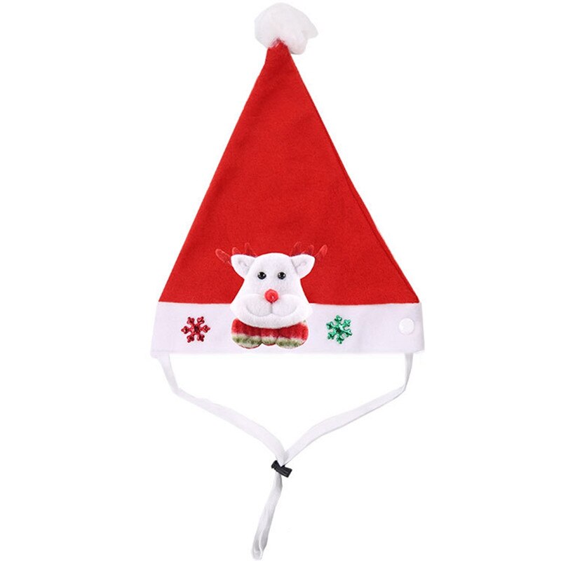 Imixlot Kerst Pet Hoed Santa Elanden Decoratie Ronde Hoed Hond Kat Kerst Party Kostuum Acessories: K