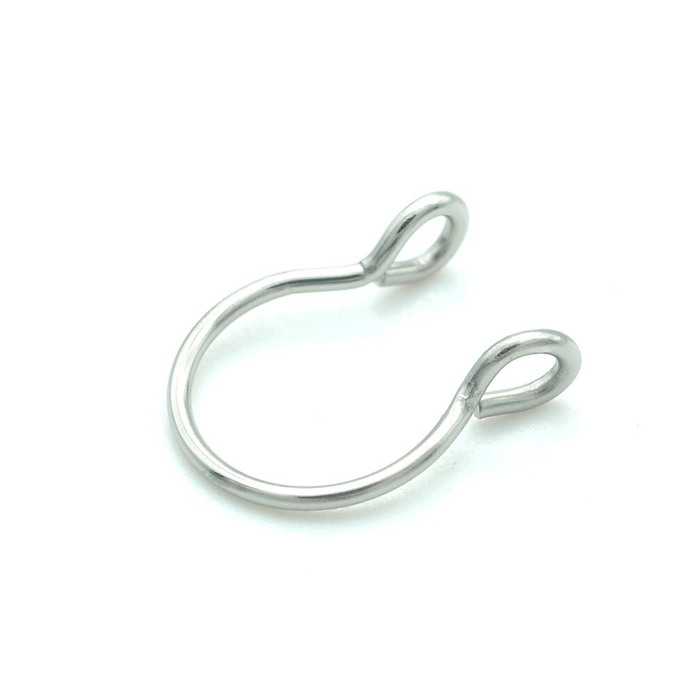 Unique étoile 100% en acier inoxydable en forme de U faux nez anneau Imitation cerceau Septum Piercing bijoux pour les femmes directe: JA599-1