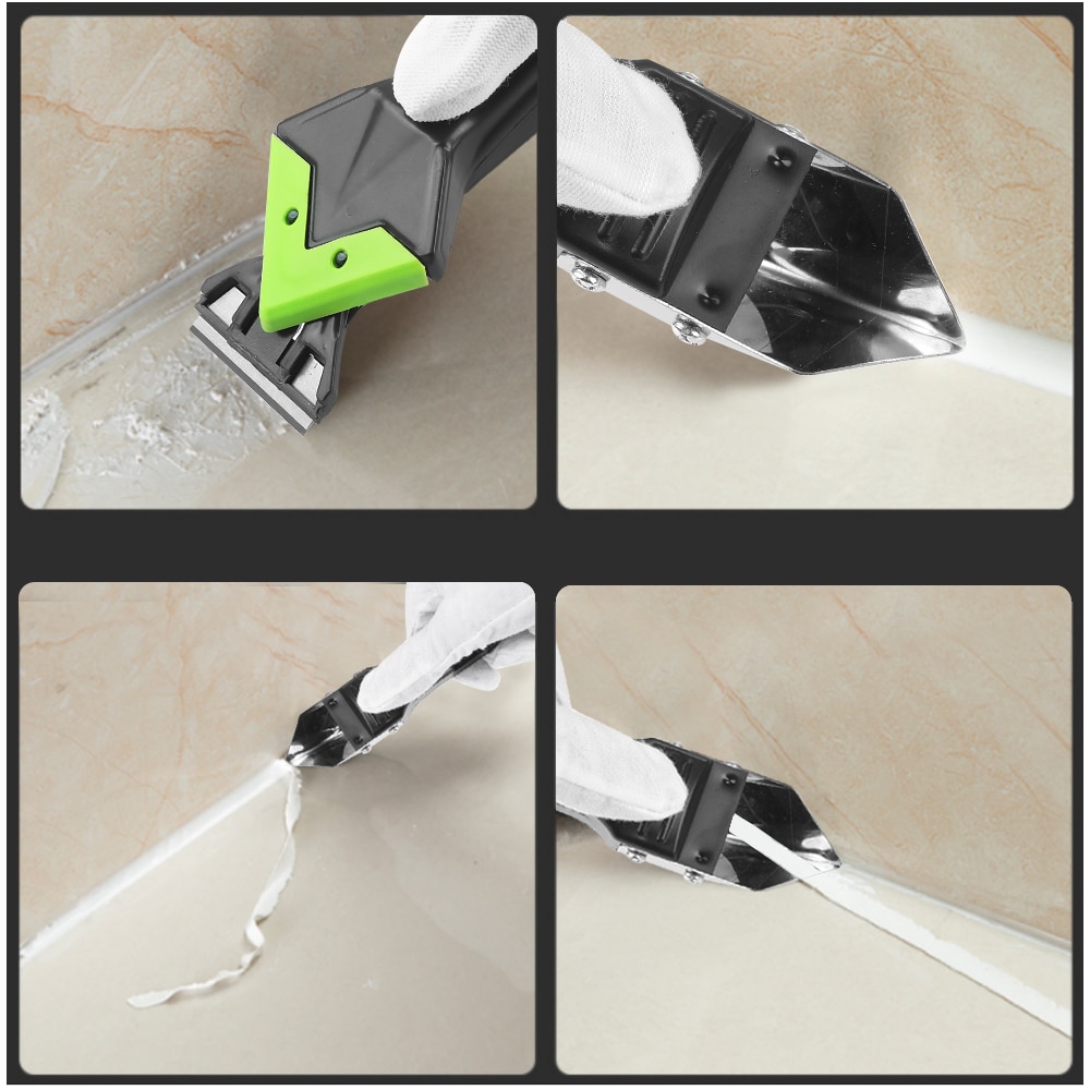 5 in 1 Multifunctional Silicone Remover Tool Caulk Finisher Sealant Smooth Scraper Grout Kit Tools For Home Sealant Remover