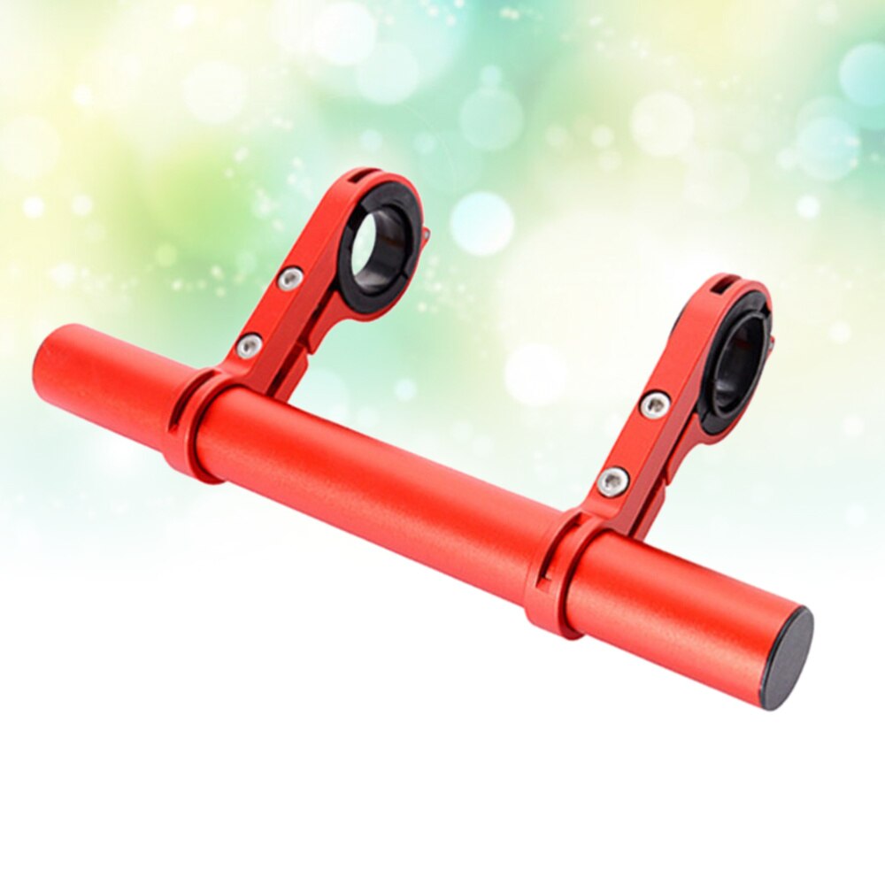 Road Cycling Bike Double Handlebar Extension Mount Aluminum Extender Holder Set Extender Mount Bracket Aluminum Alloy (Red)
