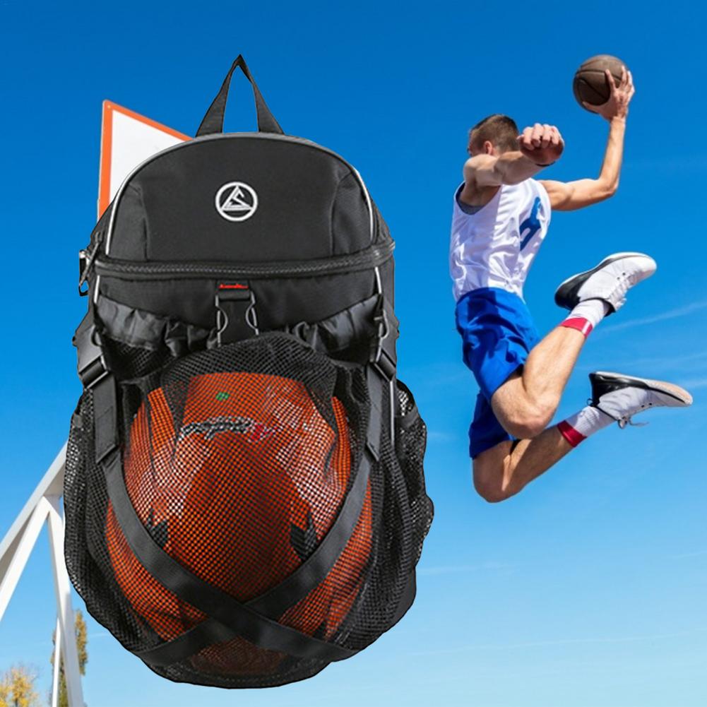 30X45X10cm Outdoor Sport Gym Tassen Basketbal Rugzak Schooltassen Voor Tiener Jongens Voetbal Pak Laptop Tas Netto Voetbal