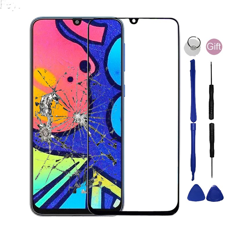 Voor Samsung Galaxy M21 M21S Voorpaneel Voor Samsung Galaxy M21 M21S M 21 M 21S Touch Screen Outer glas Niet Lcd Display Sensor