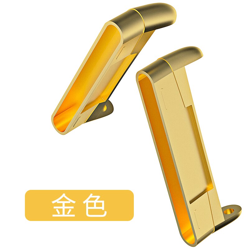 2 Stuks Metalen Connector Adapter Voor Fitbit Versa 3 Smart Horloge Horloge Band Versa 3 Horloge Band Horloge Accessoires: Gold