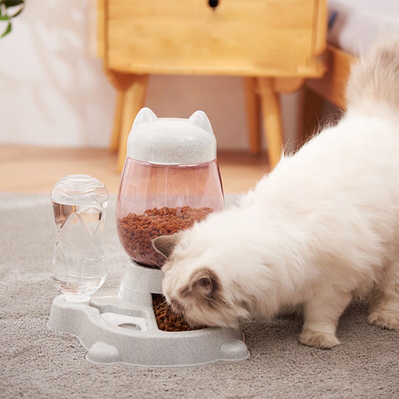 Haustier Hund Katze Schüssel Brunnen Automatische Wasser Lebensmittel Zubringer Spender Container Für Katzen Hunde Trinken essen Haustier Produkte