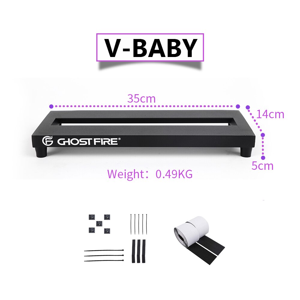 Geist Feuer Sieger Aluminium Gitarre Effekt Pedal mit Tragen Tasche V-Baby-B Pedal Gremium: V-Baby-Pedalboard
